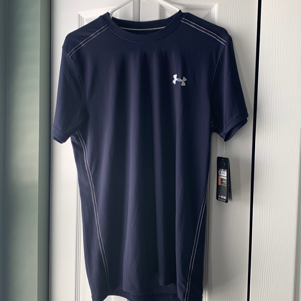 Under Armour T Shirt Blue Small  Men